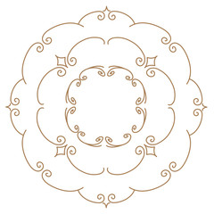 周年イベントやお祝い事などで使いやすいゴージャスでアンティーク調のフレームデザイン