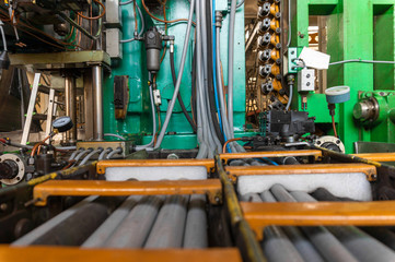 Hydraulic system of the machine, oil under pressure in hydraulic pipes, repair of industrial equipment control systems.