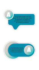Sticker icon. Abstract paper infografics. Vector in lable style
