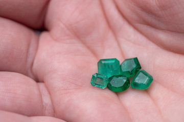 Emeralds on The Hand