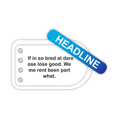 Sticker icon. Abstract paper infografics. Vector in lable style