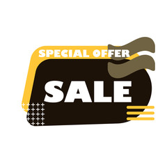 Super Sale, Mega. this weekend special offer banner, up to 25% off. Vector illustration.