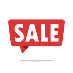 SALE speech bubble vector isolated