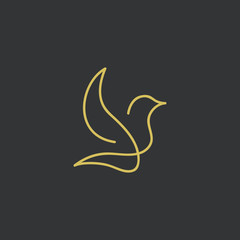 Luxury Bird Logo - Vector logo template