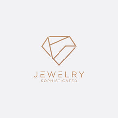 Sophisticated Jewelry Logo - Vector logo template