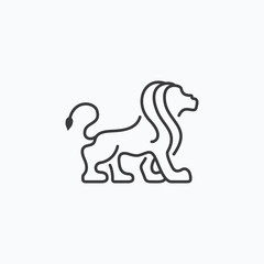 Luxury Lion Logo - Vector logo template