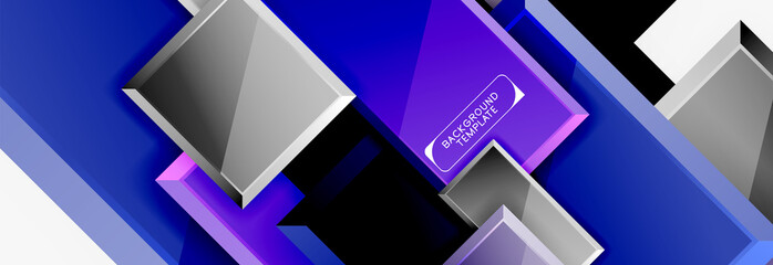 Abstract square composition for background, banner or logo