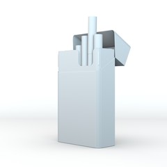 3d illustration of cigarette package