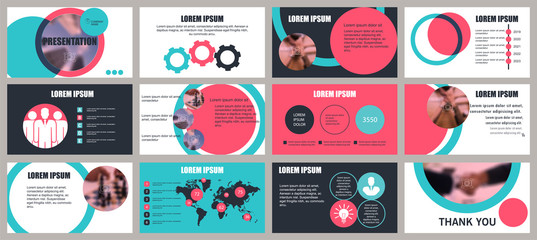 Presentation template. Elements for slide presentations. Flyer, brochure, corporate report, marketing, advertising, annual report, banner