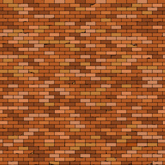 Seamless Old brick wall background with vignette