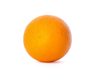 Ripe orange fruit isolated on white background, healthy food