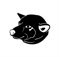 dog vector logo