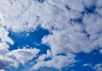 Most beautiful background of blue sky and white clouds. Best natural sky clouds. Beautiful sky. 