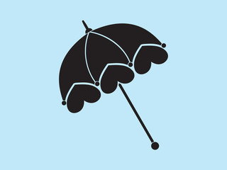 Vintage Ladies Parasol Vector © THP Creative