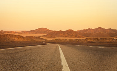 Road in the desert