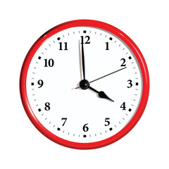 Realistic vector wall clock