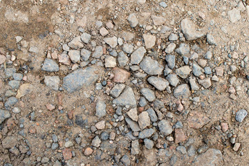 stone mound on the road