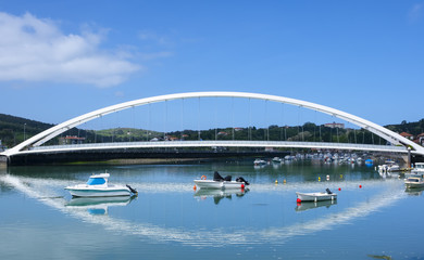 Bridge over the river in Plentzia, Bizkaia, Basque Country