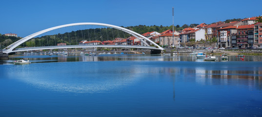 Bridge over the river in Plentzia, Bizkaia, Basque Country