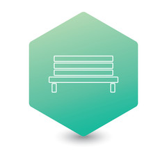 Outdoor park wooden bench