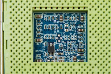 Socket for processor on motherboard