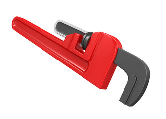 Pipe Wrench Isolated
