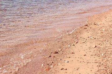 sand stone empty beach yellow summer vacation photography scenic landscape concept