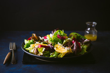 Beet and butter lettuce salad