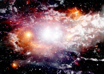 galaxy in a free space