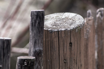 Obraz na płótnie Canvas detail of wooden fence