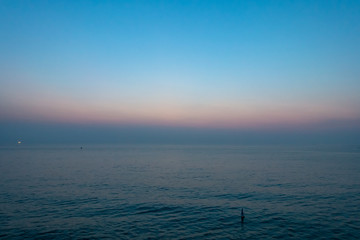 夜明け前の海と空DSC0443