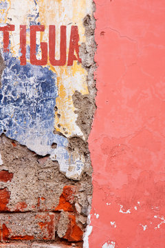 Weathered and Cracked Wall