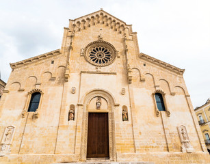 Fototapeta na wymiar Cattedrale di Maria Santissima della Bruna, in Matera, Italy.