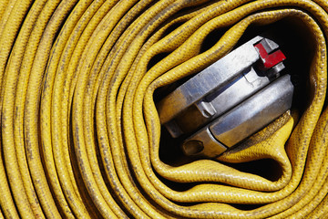 Coiled Fire Hose