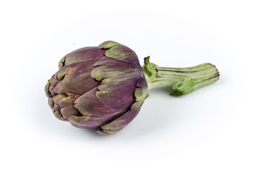 artichoke closeup isolated withe background