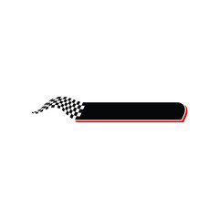 Modern Speed Race Flag Banner Background Logo for automotive company logo decal fast speed with high end look