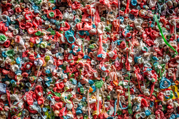 Seattle chewed gum wall