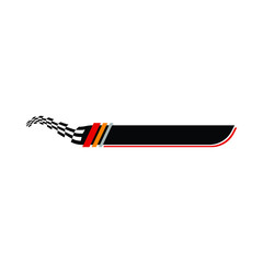 Obraz premium Modern Speed Race Flag Banner Background Logo for automotive company logo decal fast speed with high end look