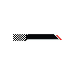 Modern Speed Race Flag Banner Background Logo for automotive company logo decal fast speed with high end look