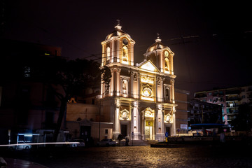 Fototapeta na wymiar Church in Portici, Italy