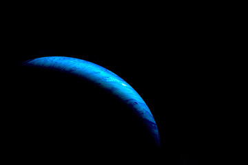 Psychedelic abstract planet-like soap bubble, light refraction on a soap bubble, colors in soap bubble.