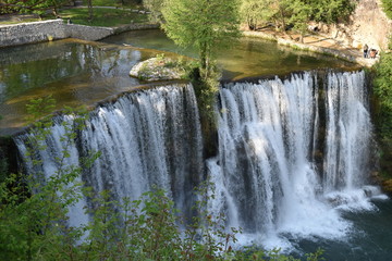Obraz premium waterfall in the city of Jajce
