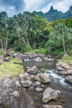 River flowing over rocks