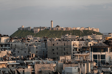 la ville Alep en syrie après sa destruction, 2019