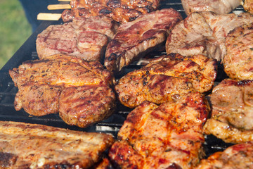 Gegrilltes Schweinefleisch