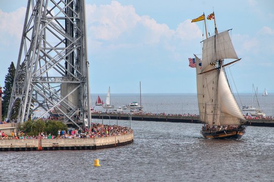 Variety of Historic and Interesting Ships visit Duluth, Minnesota via the Great Lakes