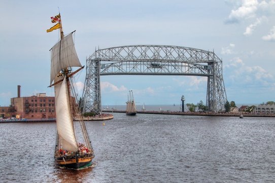 Variety of Historic and Interesting Ships visit Duluth, Minnesota via the Great Lakes