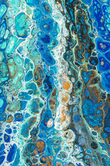 Blue and Copper Abstract Background