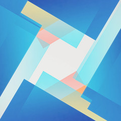 Fototapeta premium blue square shapes transparency colors geometric 