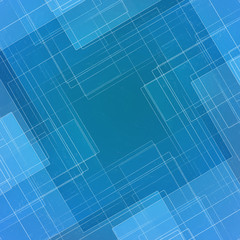 blue square shapes transparency colors geometric 
